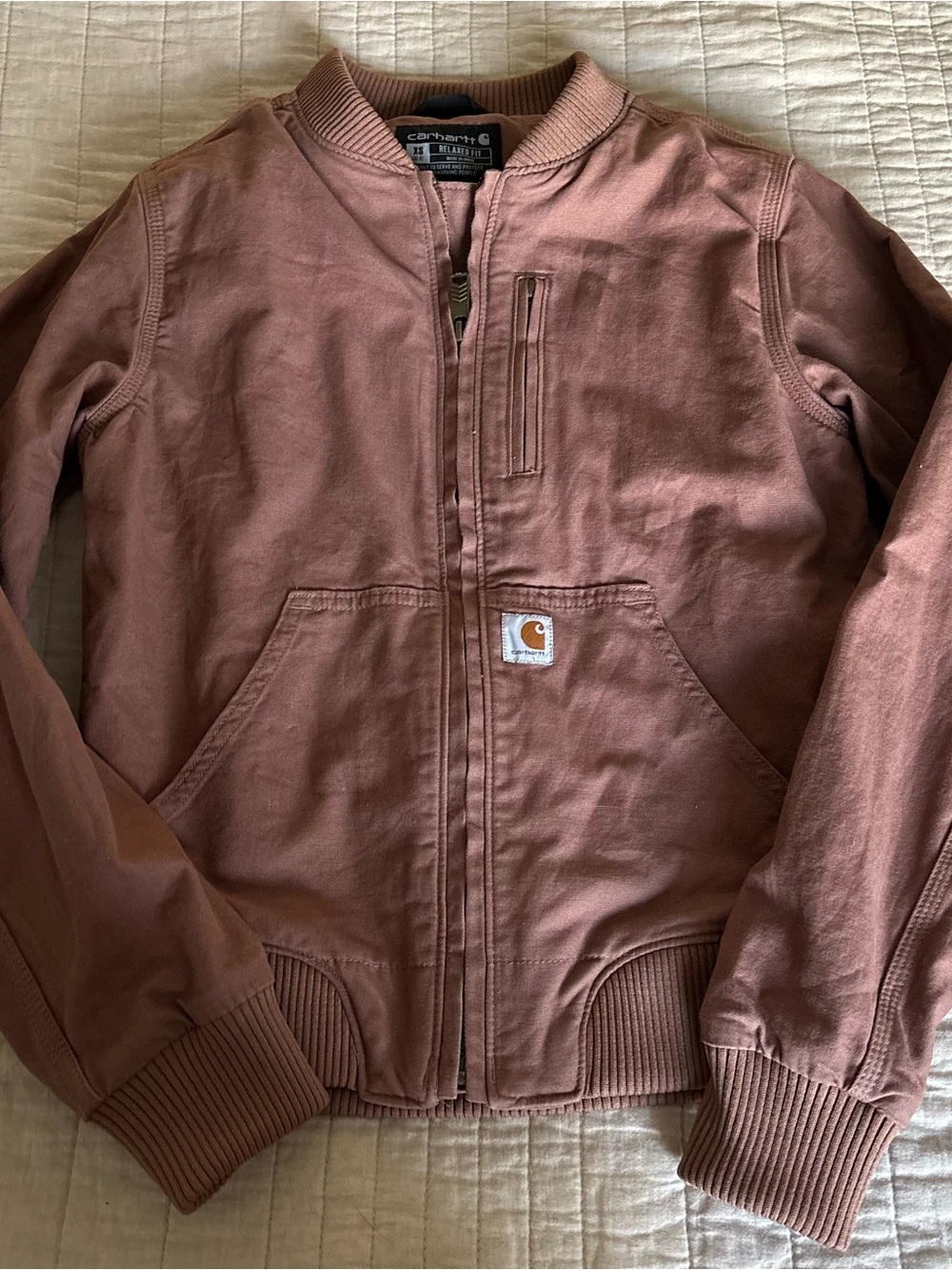 Women’s Carhartt Dusty Rose Bomber Jacket